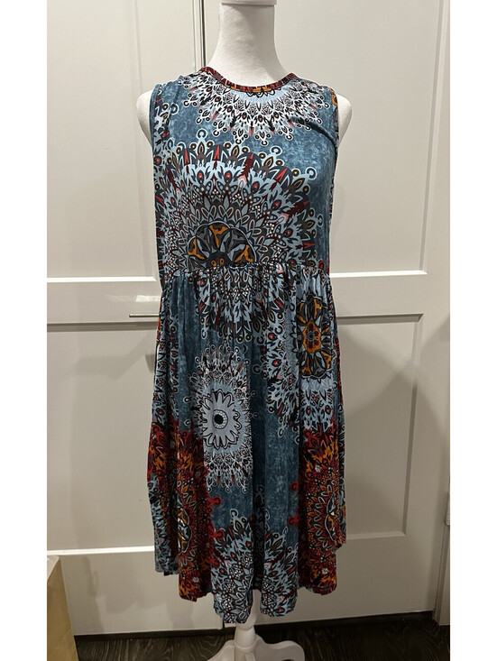 Dresses & Skirts - NWT! Women's Yundai Midi Dress Paisley Colorful  Midi Dress Size 2XL 2 Available